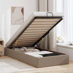 vidaXL Bedframe zonder matras 100x200 cm kunstleer, Verzenden