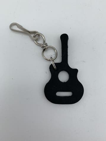 Gitaar sleutelhanger in 19 verschillende kleuren, Ophalen of Verzenden
