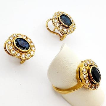 Ensemble de bijoux 2 pièces - 18 carats Or jaune - 3.00ct., Bijoux, Sacs & Beauté