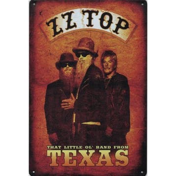 Wandbord - ZZ Top That Little Ol Band From Texas, Collections, Poster, Artwork of Schilderij