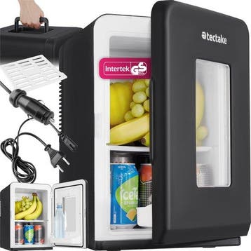 2dekans | tectake® Mini-Autokoelkast - Draagbare minibar 14L, Ophalen of Verzenden, Nieuw