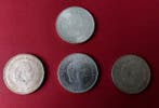 Nederland. 10 Gulden 4 zilveren munten 1970/1973 (Zonder, Postzegels en Munten