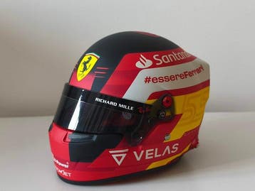 Ferrari - Fórmula 1 - Carlos Sainz - Schaal 1/2-helm