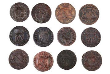 Pays-Bas. Lot of 12 Copper Duits – Utrecht, Gelderland,, Postzegels en Munten