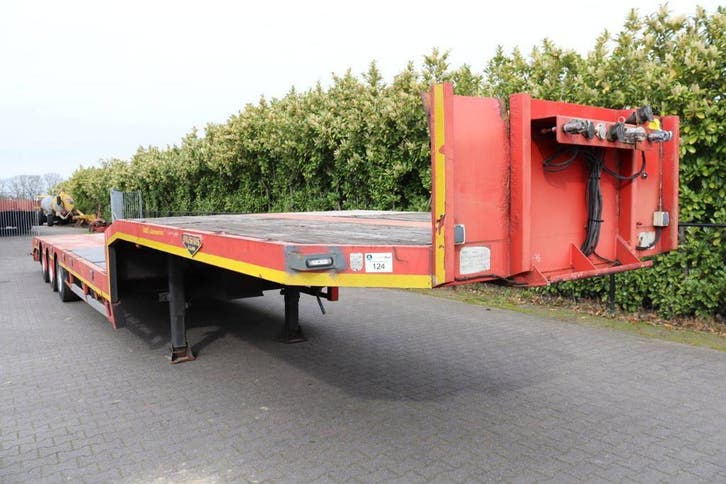 Veiling: Semi-Dieplader Broshuis E-2190/27 2002, Auto's, Vrachtwagens, Ophalen