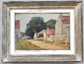 Jules-Albert Mignon (1875–1943) - Un coin de village, Antiek en Kunst