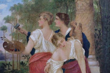 Italiaanse school (XX) - Allegorie der Künste: Drei Musen