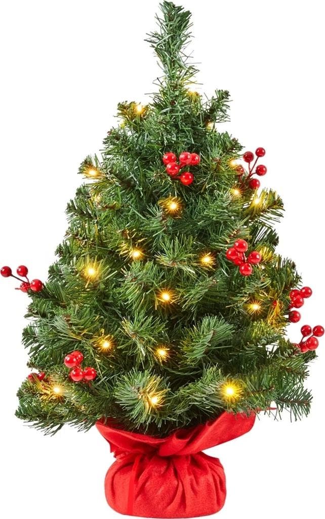 2dekans | Yaheetech Tafelkerstboom Met Verlichting – 38 x 38, Divers, Noël, Enlèvement ou Envoi