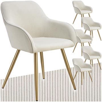 Eetkamerstoel Marilyn, koordlook, gestoffeerd, Huis en Inrichting, Stoelen, Verzenden, Nieuw