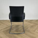 vergaderstoel Ahrend, groene/zwarte stoffering - grijze, Huis en Inrichting, Stoelen, Gebruikt, Zwart, Eén