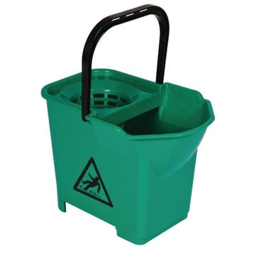 Mop emmer groen |  14 liter | Polypropyleen Jantex, Verzenden