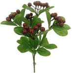 Bessentak Bordeaux Kunstbloem 32 cm per stuk, Nieuw