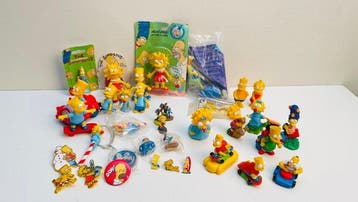 Collectie van memorabilia - Grote vintage The