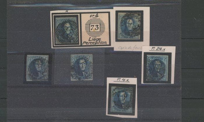 België 1849 - België selectie van klassieke Léopold, Postzegels en Munten, Postzegels | Amerika