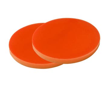Set van 30 plastic schijfjes (3x30 mm, acrylaat, PMMA, oran, Bricolage & Construction, Verzenden