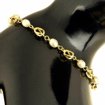 Bracelet - 18 carats Or jaune Perle