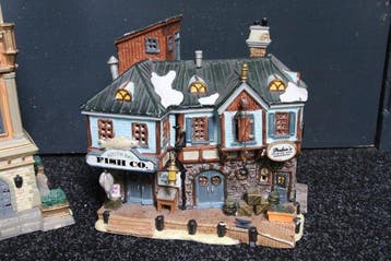 Kerstdecoratie Lemax (2) - Porselein - Retired kersthuisjes, Nieuw