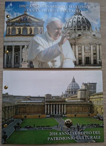 Vaticaan. 2 Euro 2017/2018 Pietro e Paolo + Patrimonio