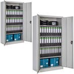 tectake Set van archiefkasten met 5 planken 180x90x40cm - gr, Huis en Inrichting, Verzenden, Nieuw