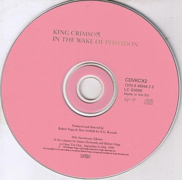 King Crimson – In The Wake Of Poseidon (CD, 2000), Cd's en Dvd's, Cd's | Rock, Gebruikt, Verzenden