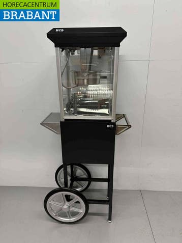 HCB Popcornmachine Popcorn machine met onderstel zwart 230V, Articles professionnels, Ophalen of Verzenden