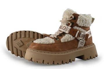 Buffalo Veterboots in maat 42 Beige, Kleding | Dames, Verzenden, Beige, Overige typen, Zo goed als nieuw
