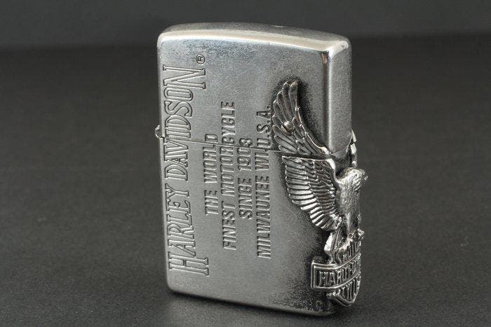 Zippo - Harley-Davidson Eagle - Zakaansteker - metaal, Verzamelen, Rookartikelen, Aanstekers en Luciferdoosjes
