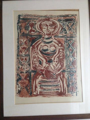 Massimo Campigli (1895-1971) - Idolo-Donna alla finestra