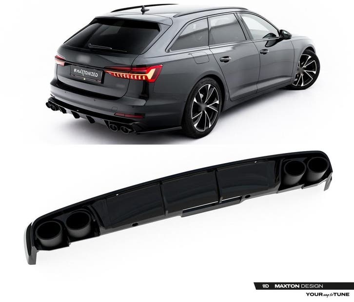 Aggressive Diffuser voor Audi A6 C8 Sedan / Avant, Auto diversen, Tuning en Styling, Ophalen of Verzenden