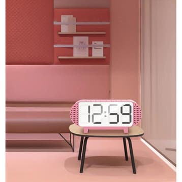 Digitale LED Klok met Luidspreker - Wekker Spiegel Alarm, Electroménager, Réveils, Verzenden