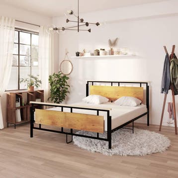 vidaXL Bedframe metaal 160x200 cm, Huis en Inrichting, Verzenden, Nieuw