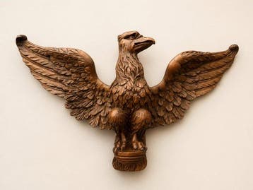 sculptuur, Adelaar, zeer fijn gesculpteerd. - 29 cm -