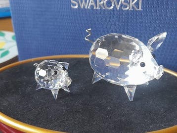 Swarovski - Beeldje - Varken groot en klein - Kristal, Antiek en Kunst