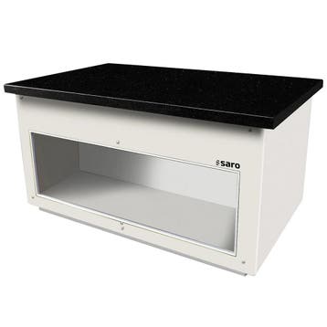 Neutraal Buffetmeubel | PREMIUM LINE | Wit/Graniet | Wielen, Verzenden, Nieuw in verpakking