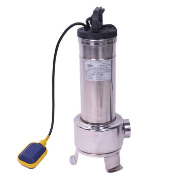 Dompelpomp RVS met vlotter 1,5kW 230V, Ophalen of Verzenden, Nieuw