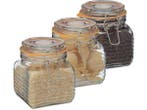 Veiling - Voorraadpotten - set van 3 - 750 ml, Nieuw