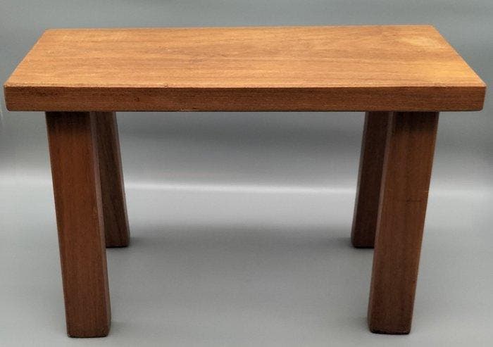 Bijzettafel - Eik - Vintage bijzettafeltje, Antiek en Kunst, Kunst | Designobjecten