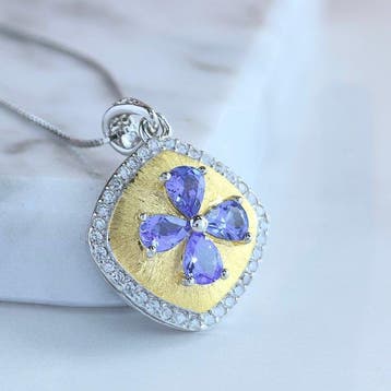 Zonder minimumprijs - Ketting met hanger Zilver, Verguld,