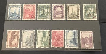 België 1929 - Volledige jaargang met Grote Montenez,, Gestempeld