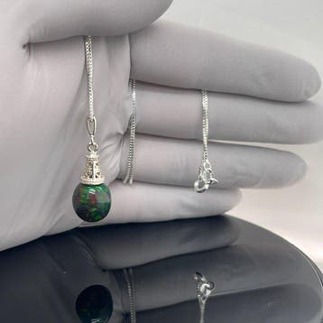 Zilver - Hanger - Natuurlijke opaal