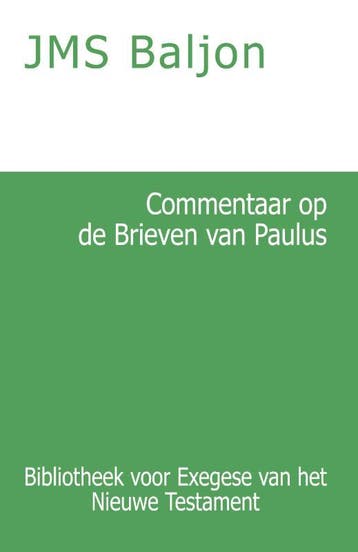 Commentaar Op De Brieven Van Paulus | J.M.S. Baljon | Nieuw, Verzenden, J.M.S. Baljon