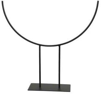 Metalen Frame Boog deco stand Zwart op voet 35x8x33 cm, Nieuw