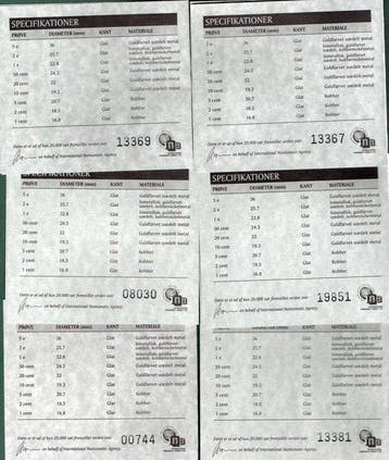 Danemark. Probe Set 2002, Euro Prototype Pattern Proof Set x