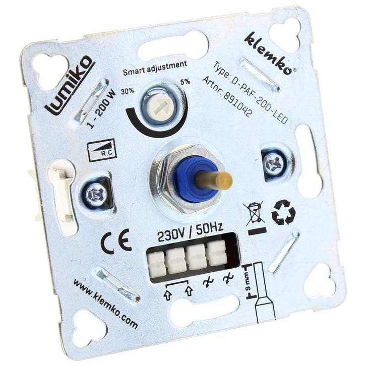 Klemko Lumiko Dimmer - 891042, Doe-het-zelf en Bouw, Bouwverlichting, Verzenden
