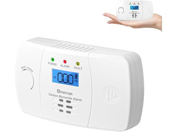 Veiling - Heiman CO-melder met digitaal display, Bricolage & Construction, Systèmes d'alarme