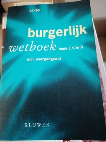Pocket burgerlyk wetboek '94/'95, Boeken, Studieboeken en Cursussen, Verzenden, Nieuw