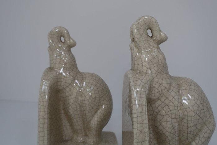 A.M.C. - Desprey - Boekensteunen (2) - Aardewerk - Twee, Antiquités & Art, Art | Objets design