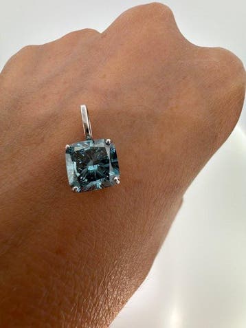 Zonder minimumprijs - Hanger - 14 karaat Witgoud - 3.05ct.