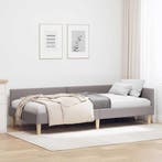 Hoek Bed Taupe 90x190cm | Retour Deal | 34% Korting (bedden), Huis en Inrichting, Slaapkamer | Bedden, Overige materialen, Verzenden