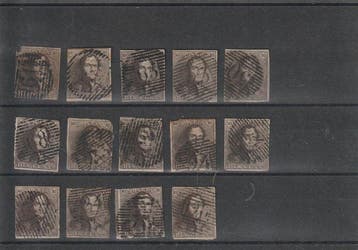 Belgique 1849/1960 - Livre des marchands avec un stock